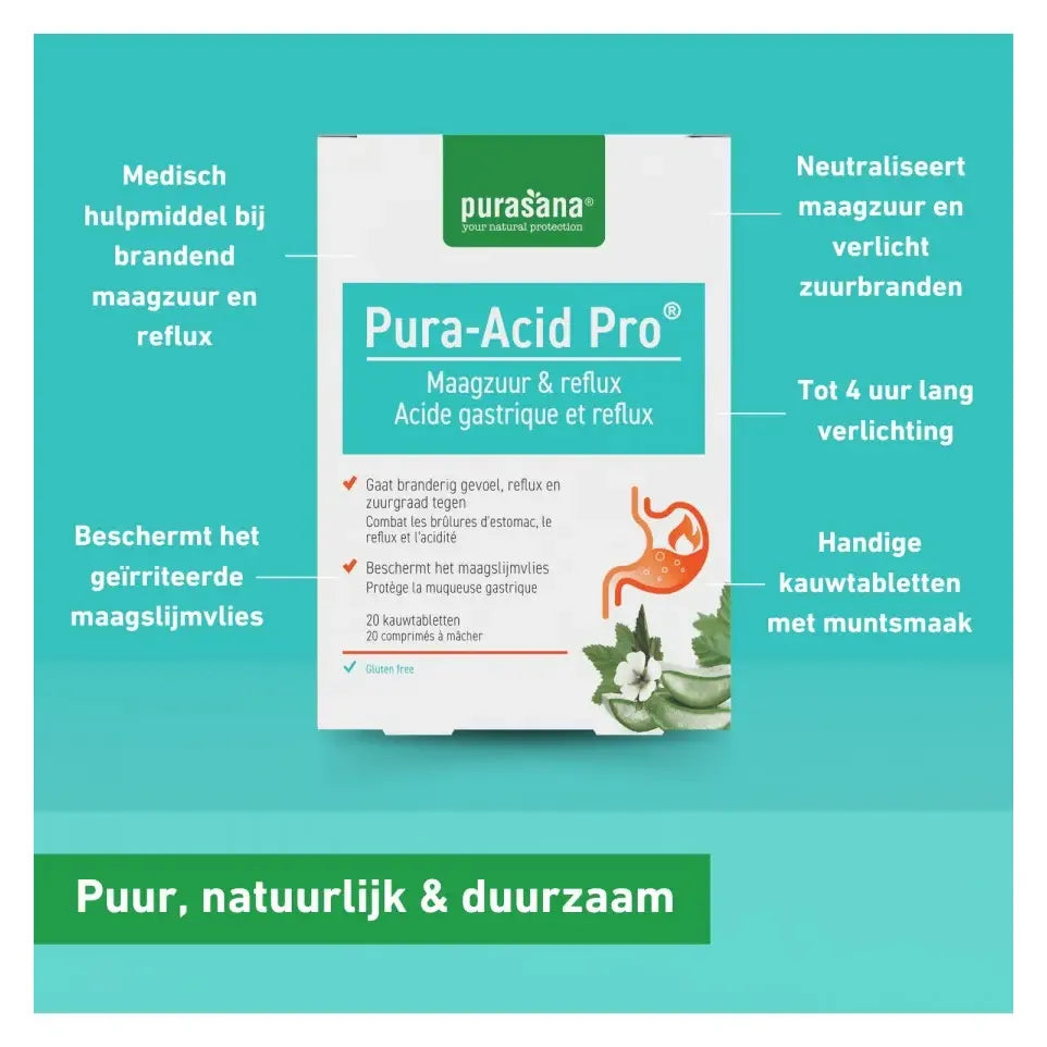 Purasana Pura-acid pro 20 kauwtabletten