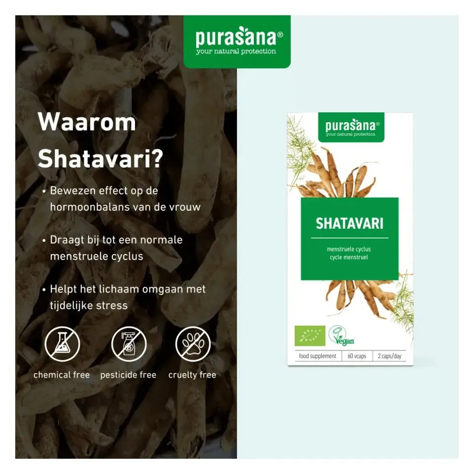 Purasana Shatavari 250 mg bio 60 vcaps