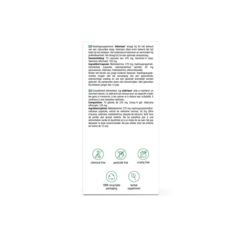 Purasana Valeriaan 70 capsules