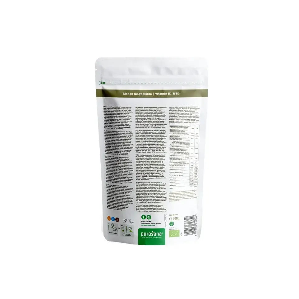 Purasana Yerba mate thee poeder 100 gram
