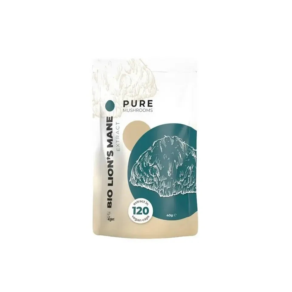 Pure Mushrooms Lion's mane paddenstoelen extract biologisch 120 capsules