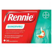 Rennie Suikervrij 36 kauwtabletten (afbeelding 1)