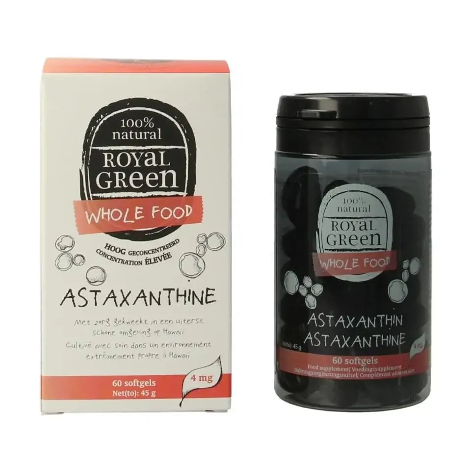 Royal Green Astaxanthine 60 softgels (afbeelding 2)