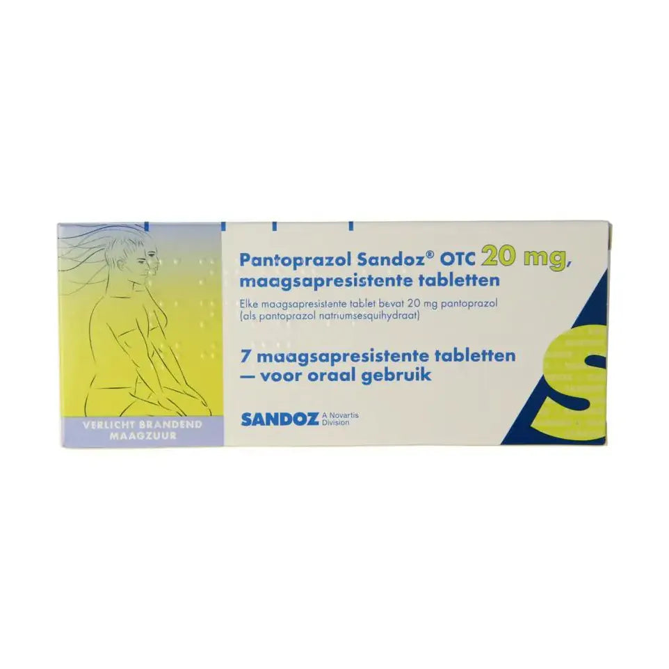 Sandoz Pantoprazol 20 mg 7 tabletten