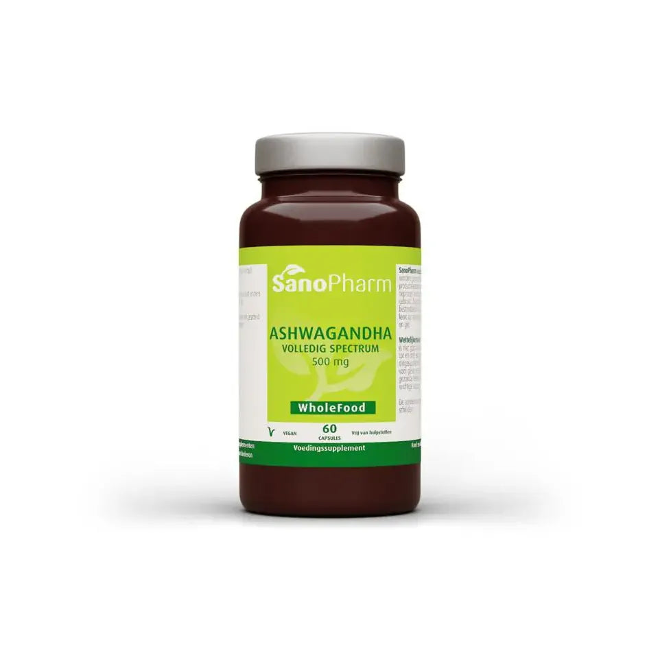 Sanopharm Wholefood ashwagandha 60 capsules