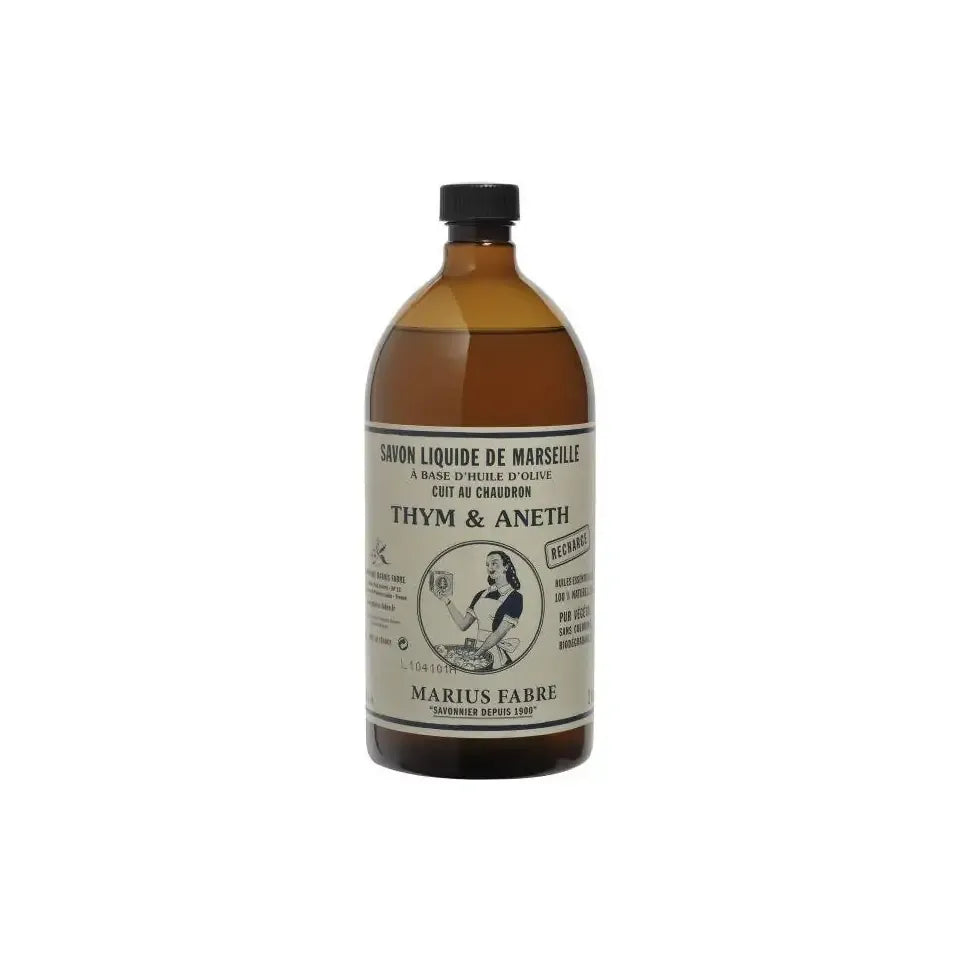 Marius Fabre Nature Marseille zeep tijm dille navul 1 liter