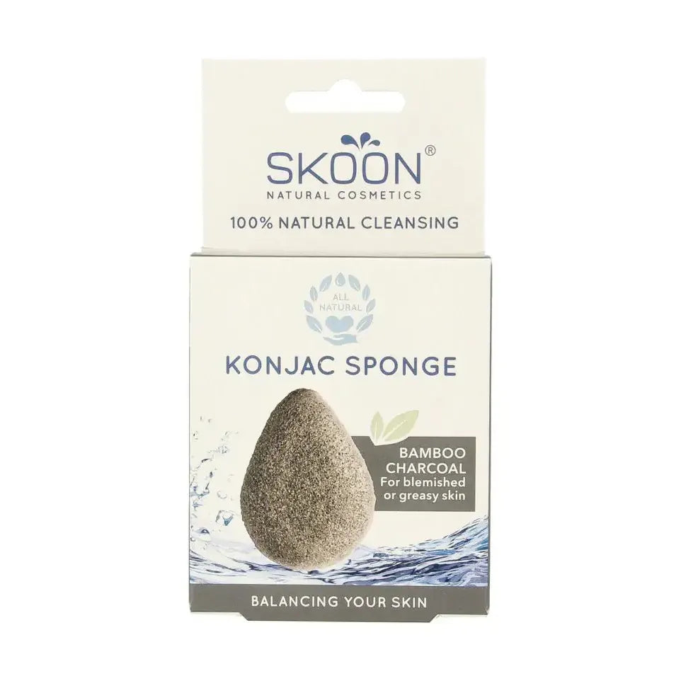 Skoon Konjac spons bamboo charcoal