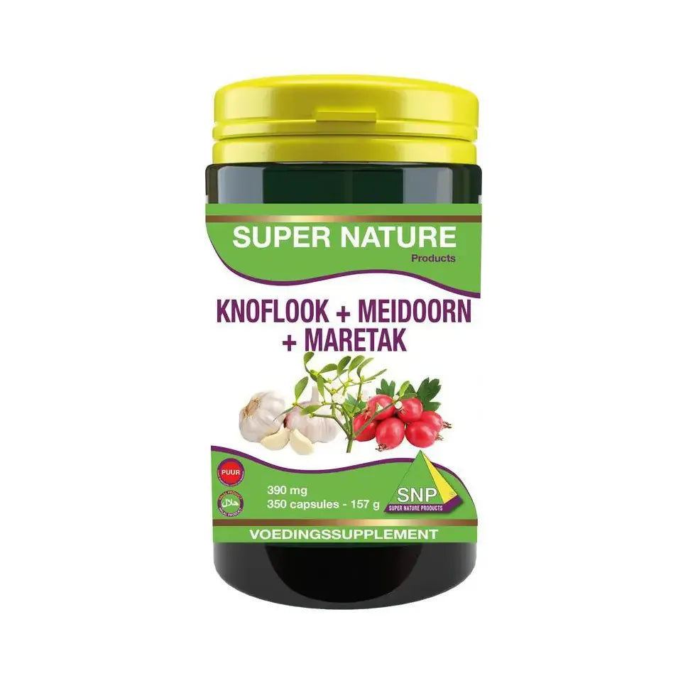 SNP Knoflook meidoorn maretak puur 350 capsules