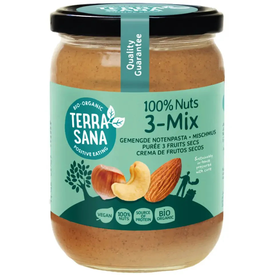 Terrasana 3-Mix notenpasta bio 500 gram