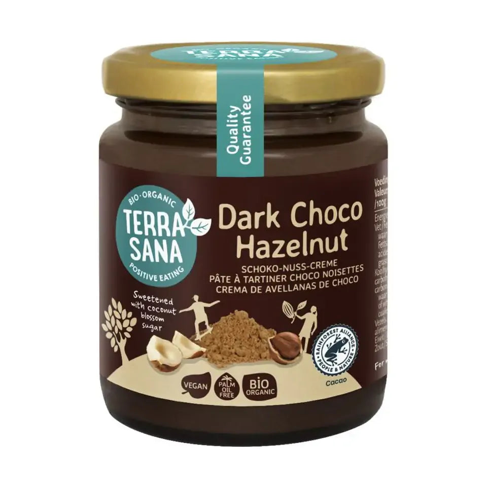 Terrasana Choco-hazelnootpasta puur bio 250 gram