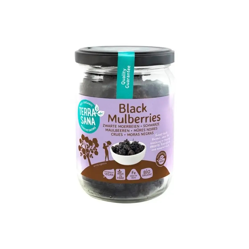 Terrasana Moerbeien zwart bio 190 gram
