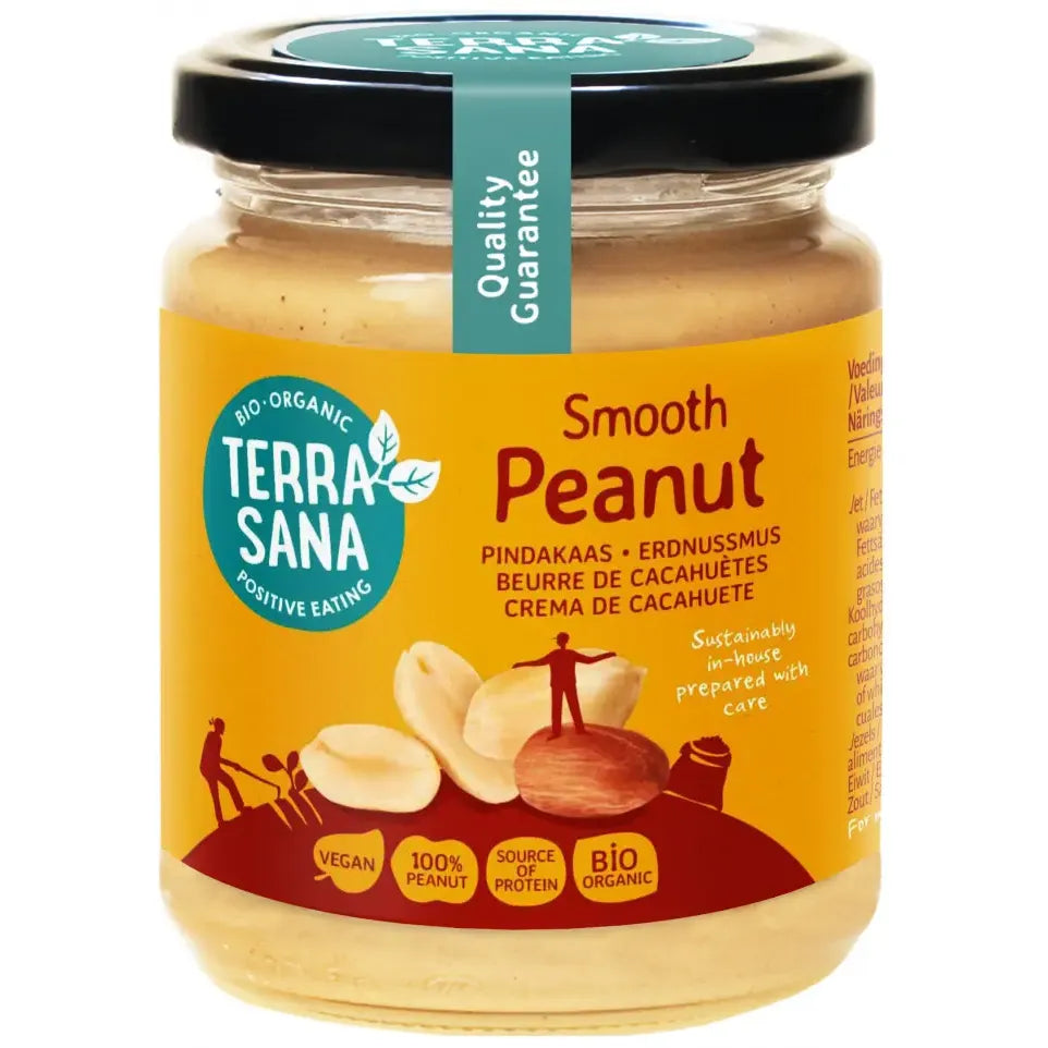 Terrasana Pindakaas fijn bio 250 gram