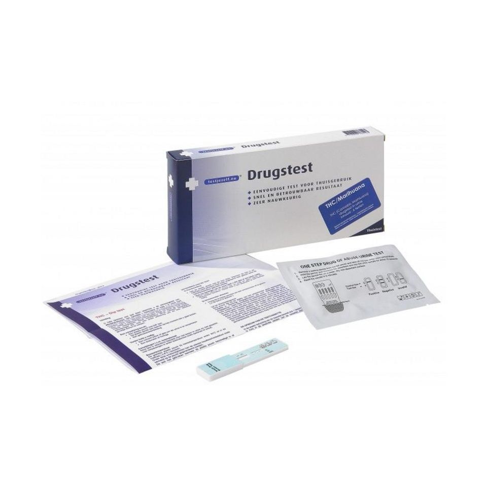 Testjezelf.nu Drugstest THC (cannabis/marihuana) 3 stuks (afbeelding 1)