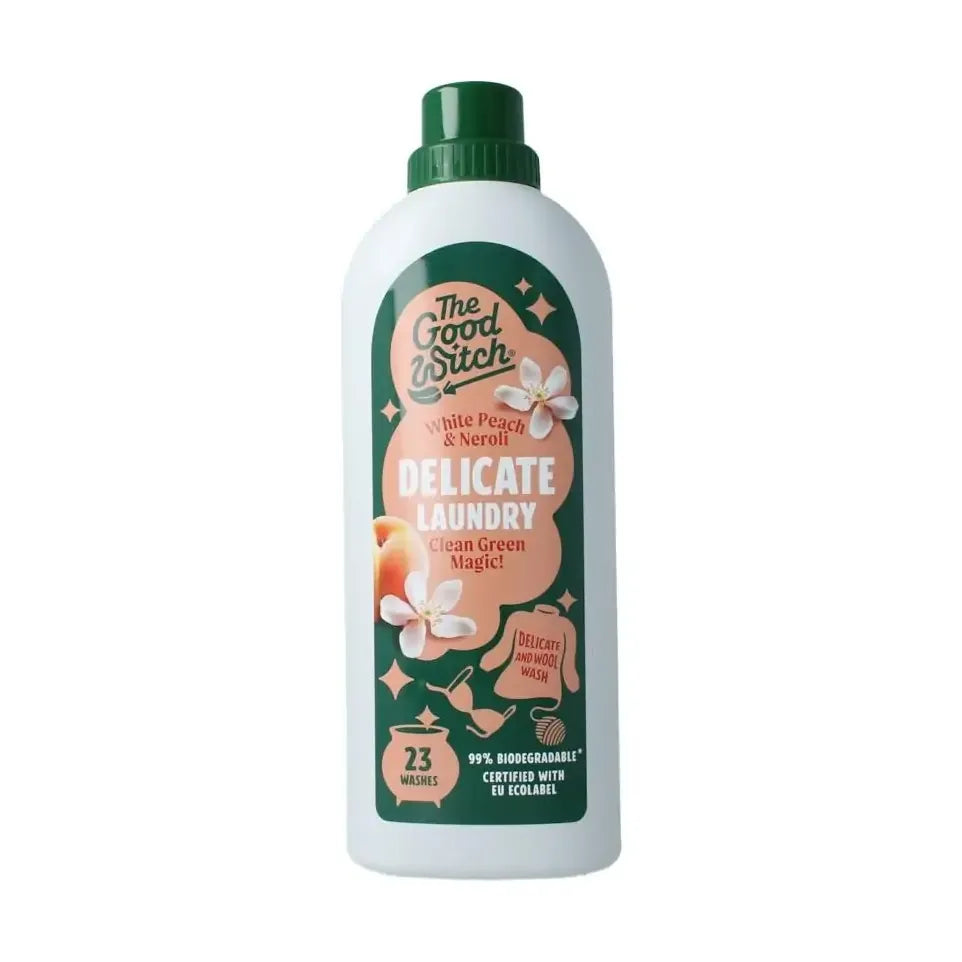 The Good Witch Wasmiddel wol/fijn witte perzik 1 liter