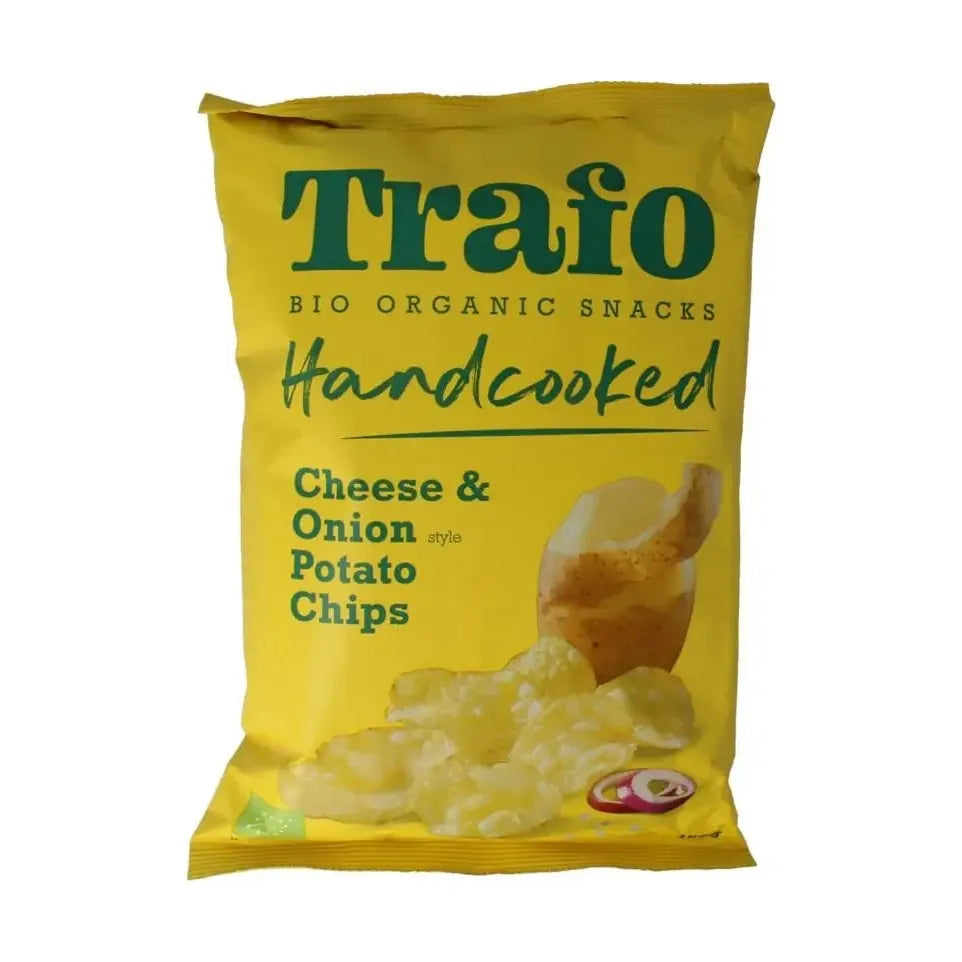 Trafo Chips handcooked kaas & ui 125 gram