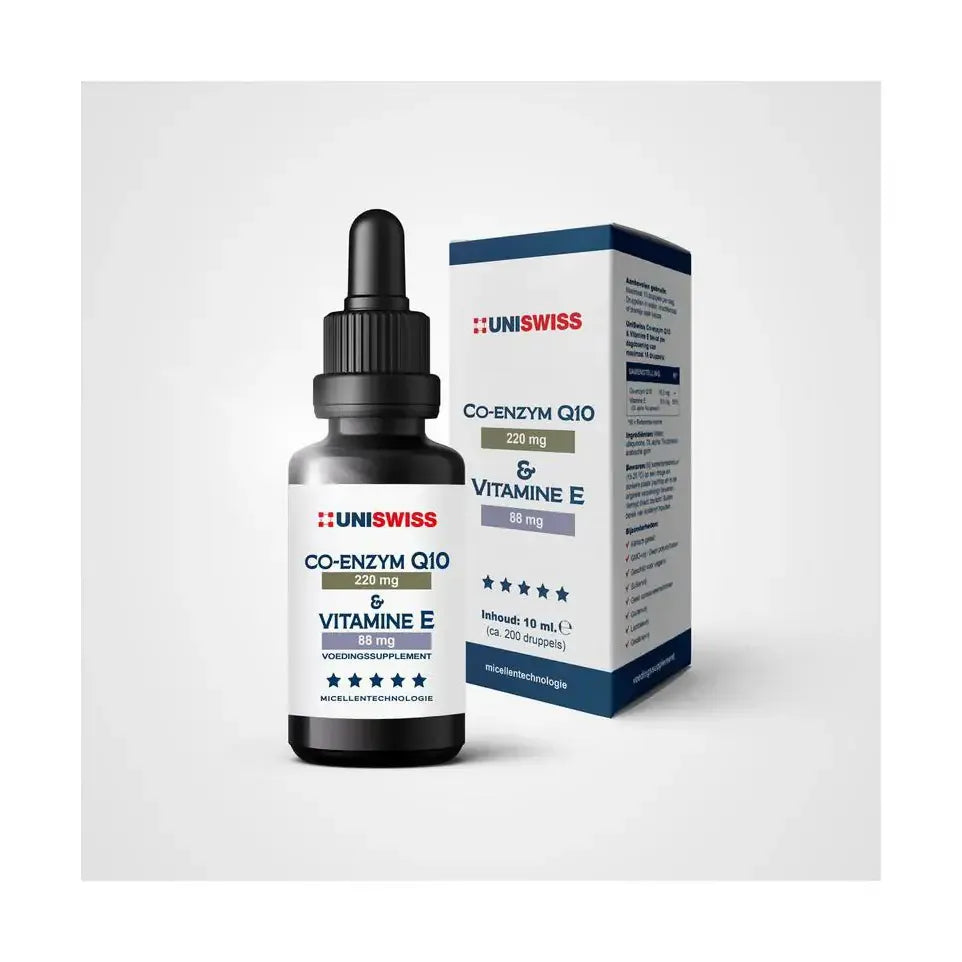 Uniswiss Co-Enzym Q10 en Vitamine E 10 ml
