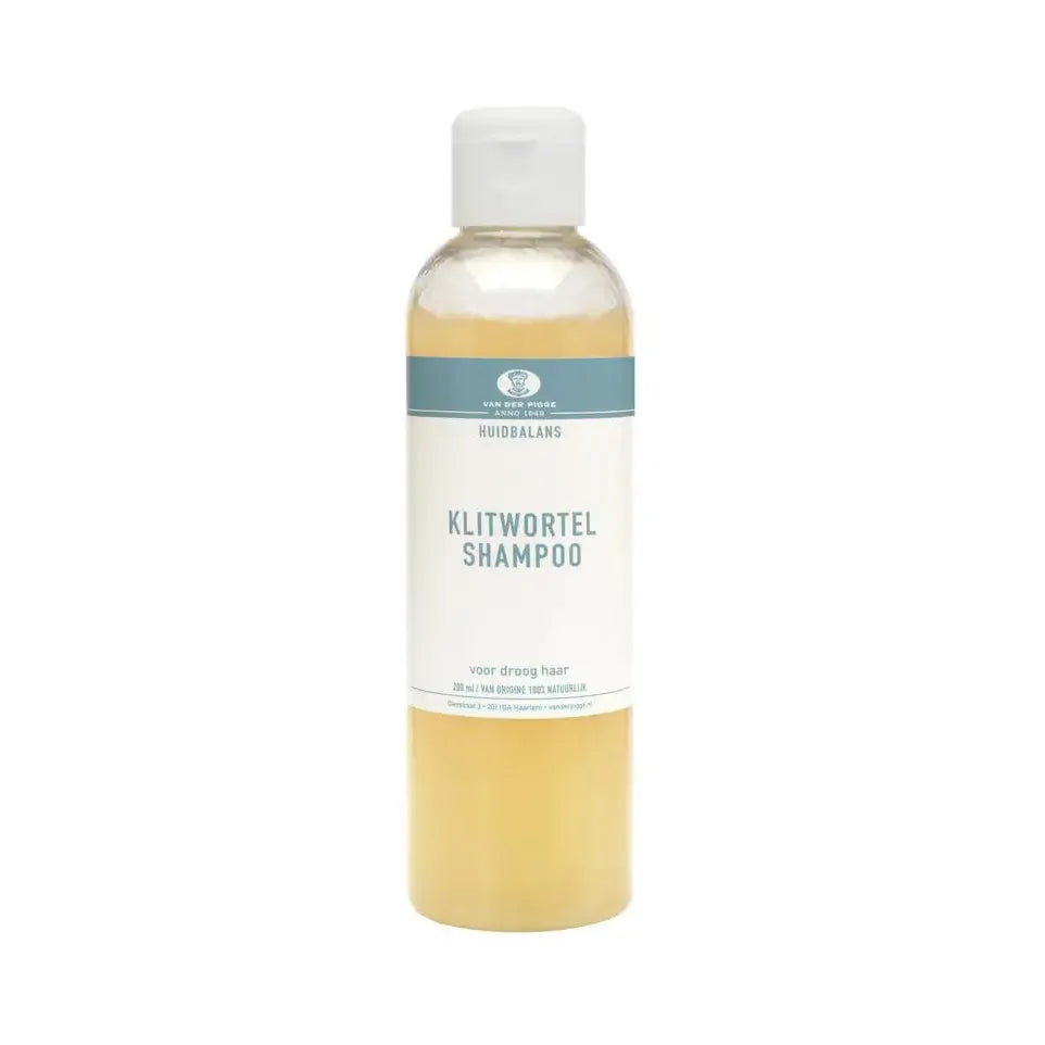 Van der Pigge Huidbalans shampoo klitwortel droog haar 200 ml