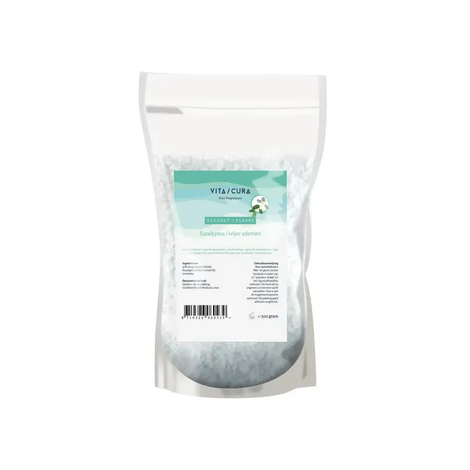 Vitacura Magnesium zout/flakes eucalyptus 500 gram