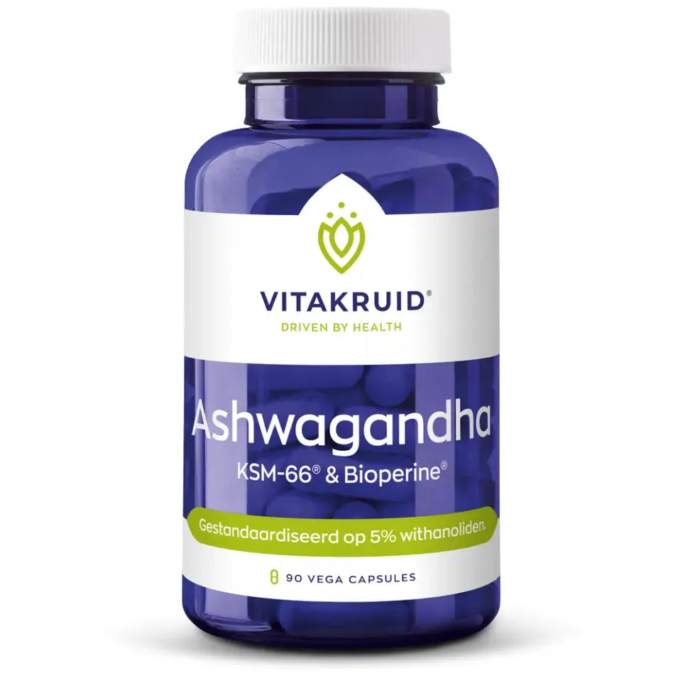 Vitakruid Ashwagandha KSM-66 & biologischperine 90 vcaps