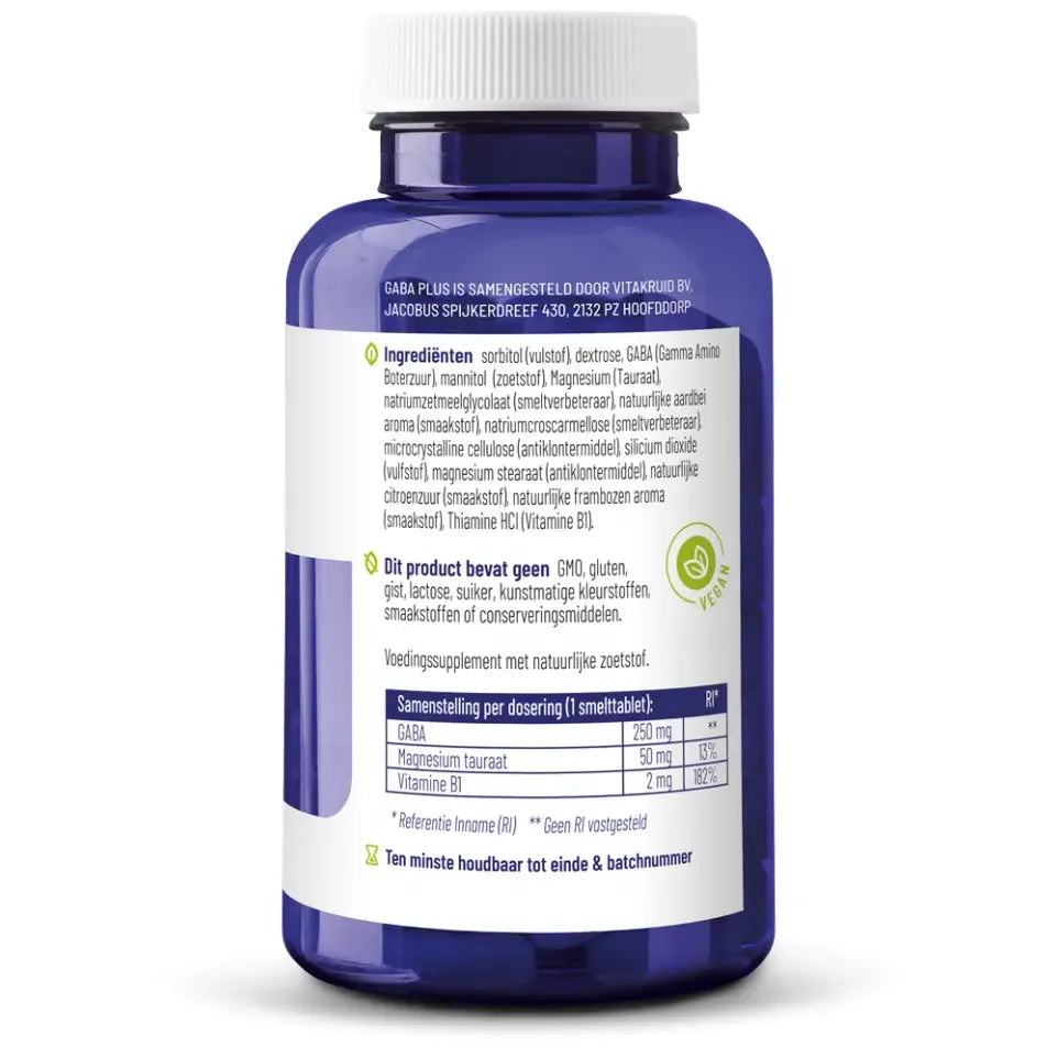 Vitakruid GABA Plus 90 zuigtabletten (afbeelding 3)