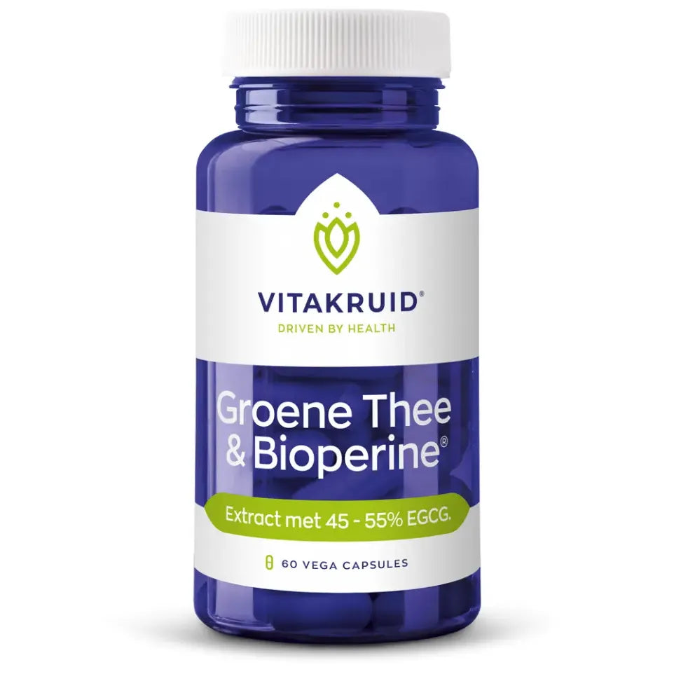 Vitakruid Groene Thee en Bioperine 60 vcaps