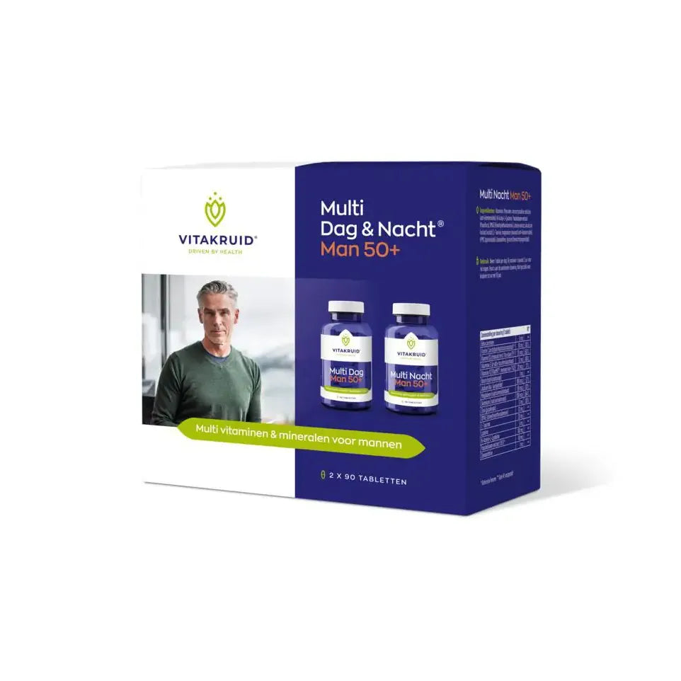 Vitakruid Multi dag & nacht man 50+ 2 x 90 180 tabletten