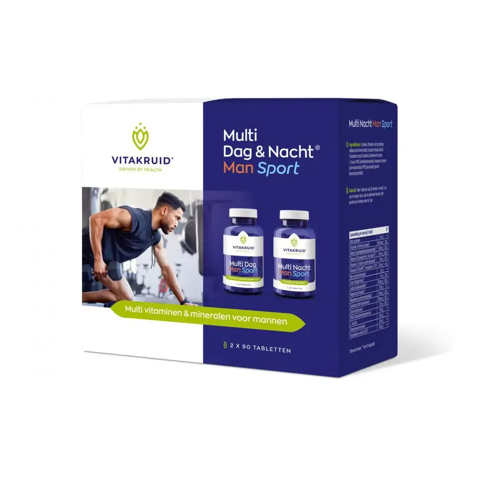 Vitakruid Multi dag & nacht man sport 2 x 90 180 tabletten