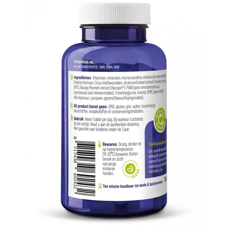 Vitakruid Multi dag & nacht vrouw 50+ 2 x 30 60 tabletten (afbeelding 3)