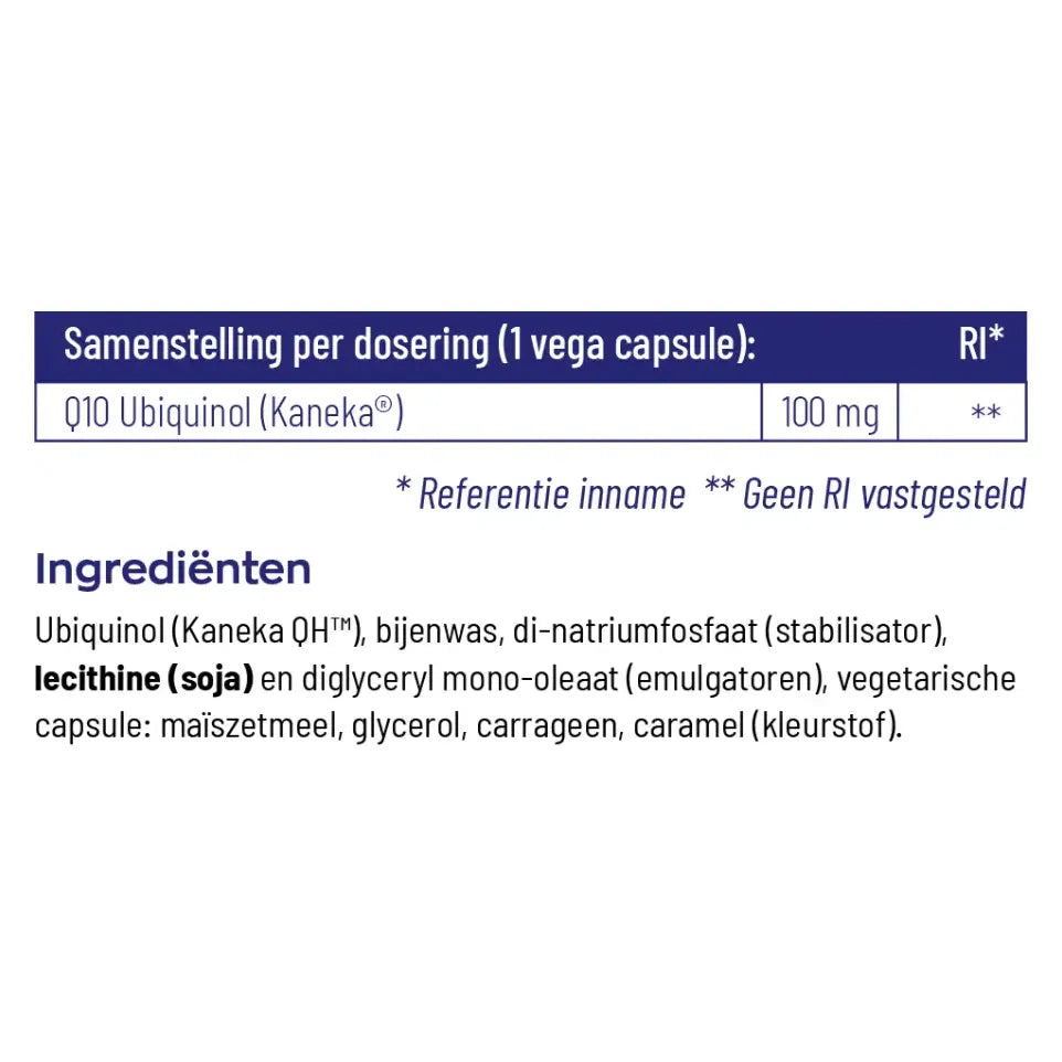 Vitakruid Q10 Ubiquinol 100 mg 60 vcaps (afbeelding 4)