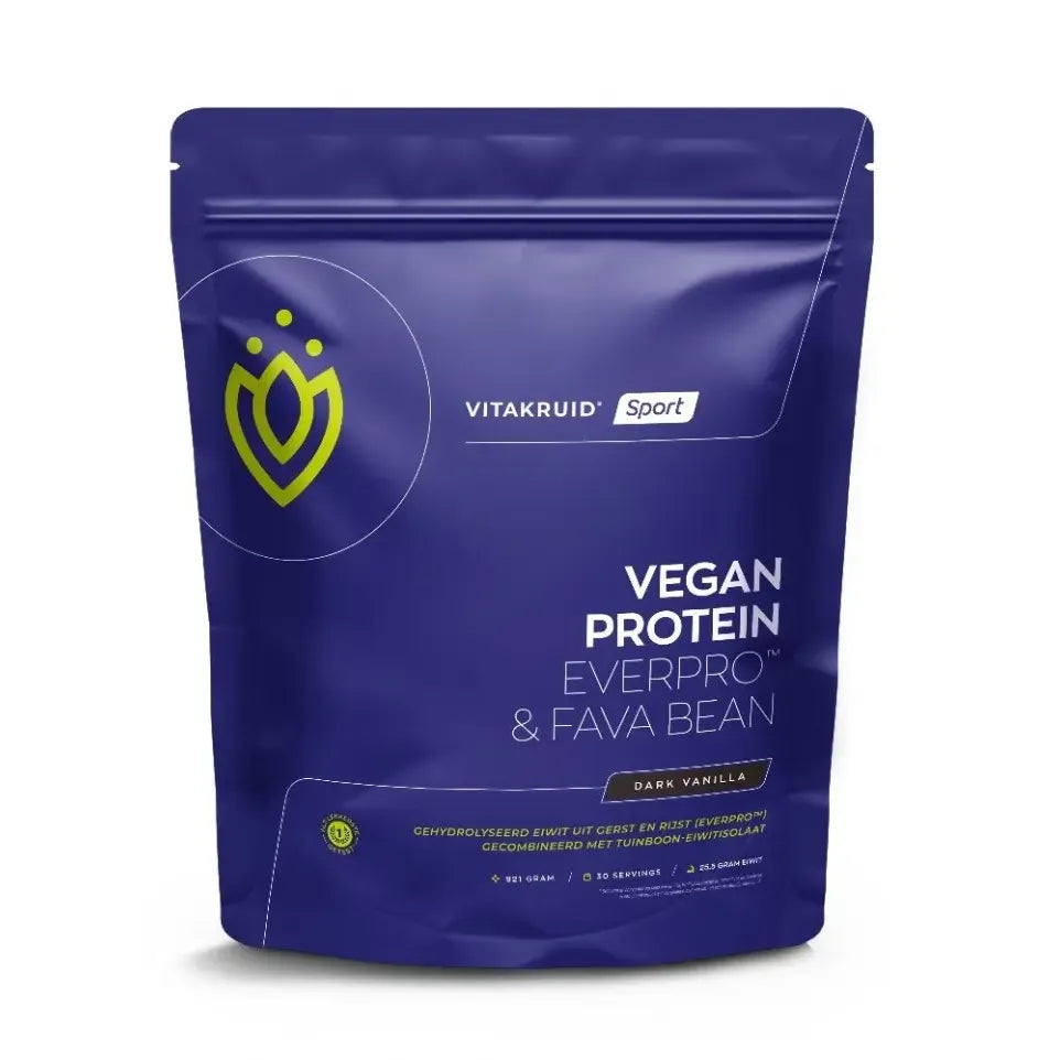 Vitakruid Vegan Protein Dark Vanilla (afbeelding 1)