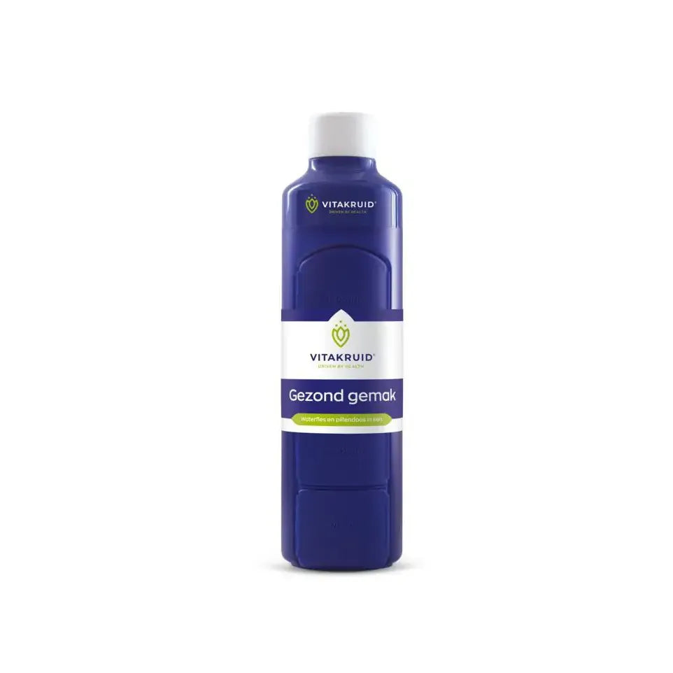 Vitakruid Waterfles met pillendoos 375 ml