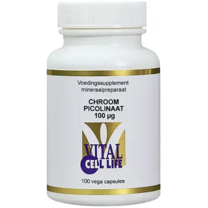 Vital Cell Life Chroom picolinaat 100 mcg 100 vcaps