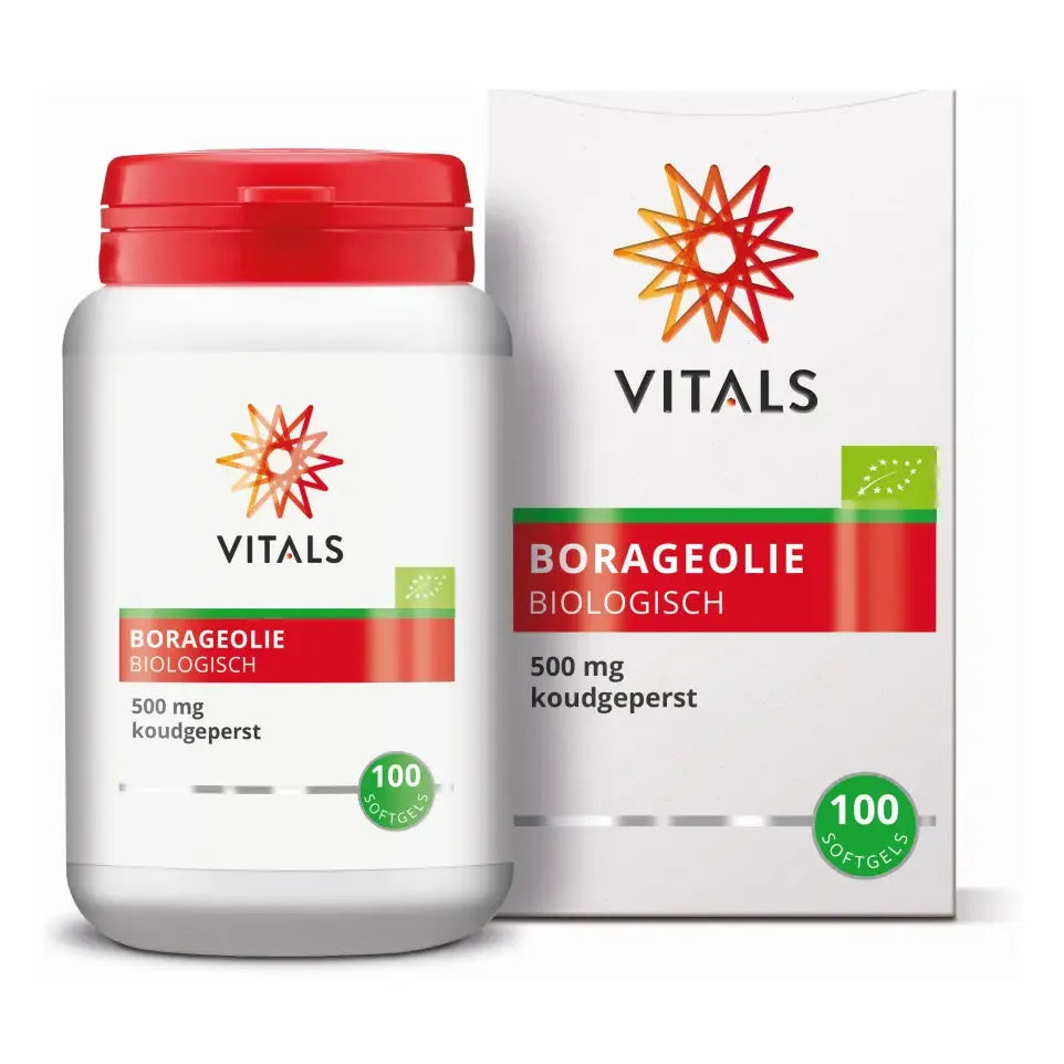 Vitals Borageolie 500 mg 100 softgels