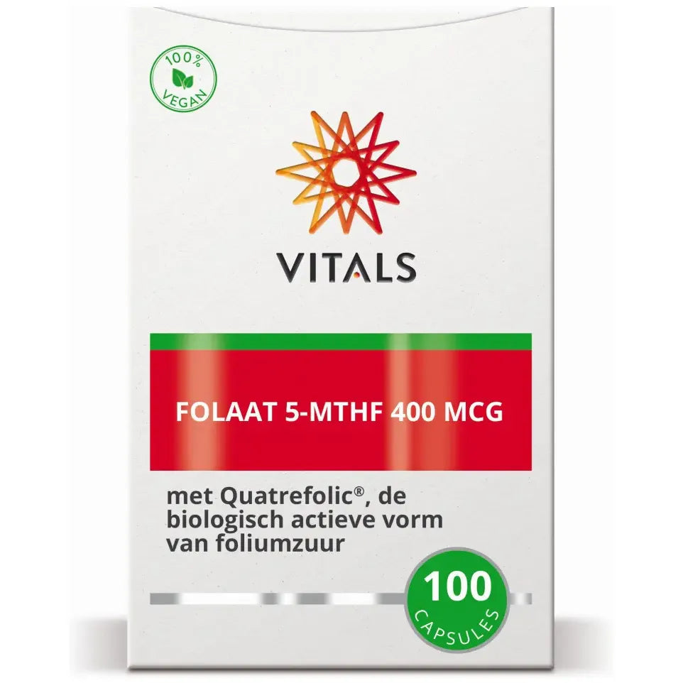 Vitals Folaat 5-MTHF 400 mcg 100 capsules