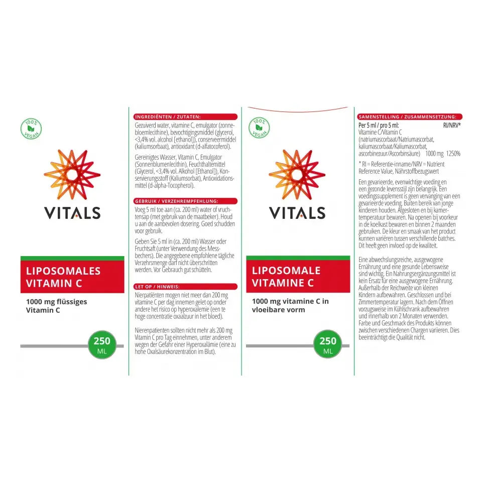 Vitals Liposomale vitamine C 250 ml