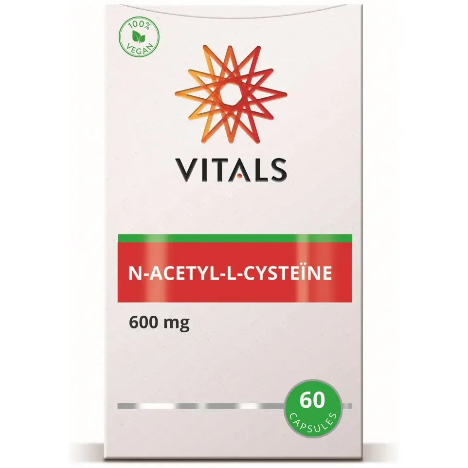 Vitals NAC N-Acetyl-L-cysteine 600 mg 60 vcaps