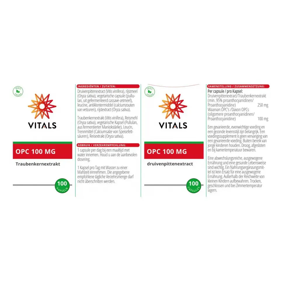 Vitals OPC 100 mg 100 capsules