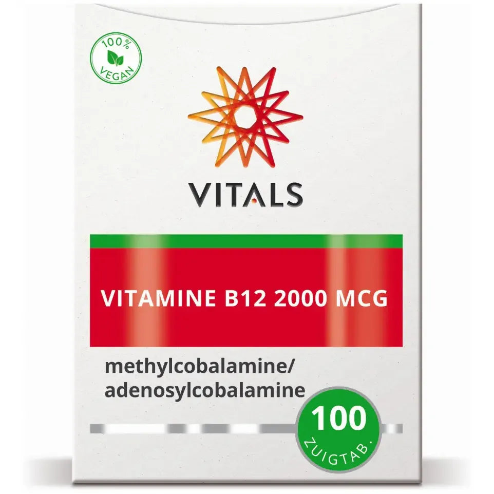 Vitals Vitamine B12 2000 mcg 100 zuigtabletten
