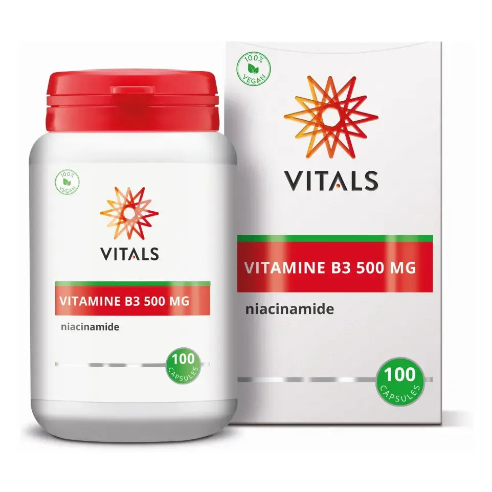 Vitals Vitamine B3 niacinamide 500 mg 100 capsules