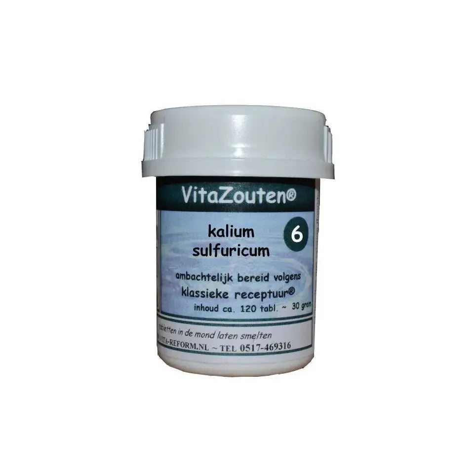 Vitazouten Kalium sulfuricum VitaZout Nr. 06 120 tabletten