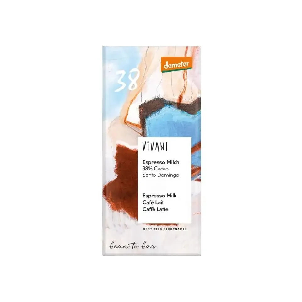 Vivani Espresso milk 38% cacao biologisch 90 gram