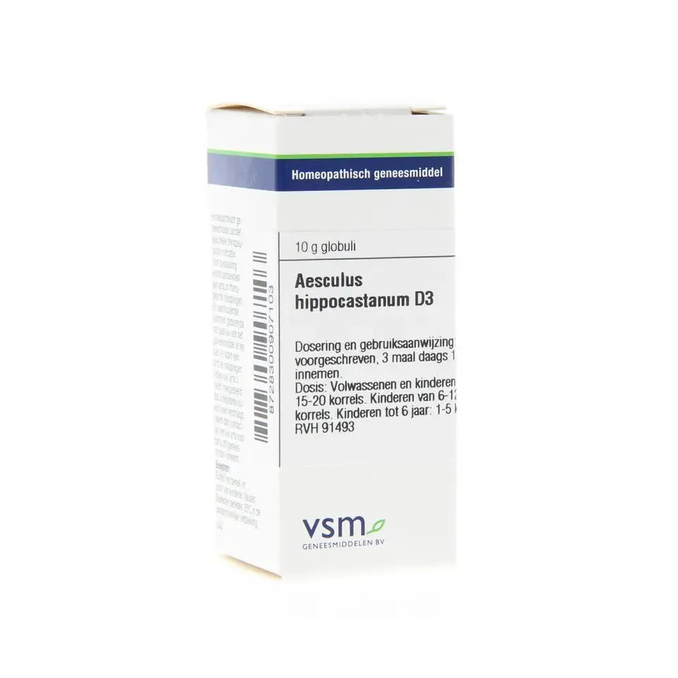VSM Aesculus hippocastanum D3 10 gram globuli