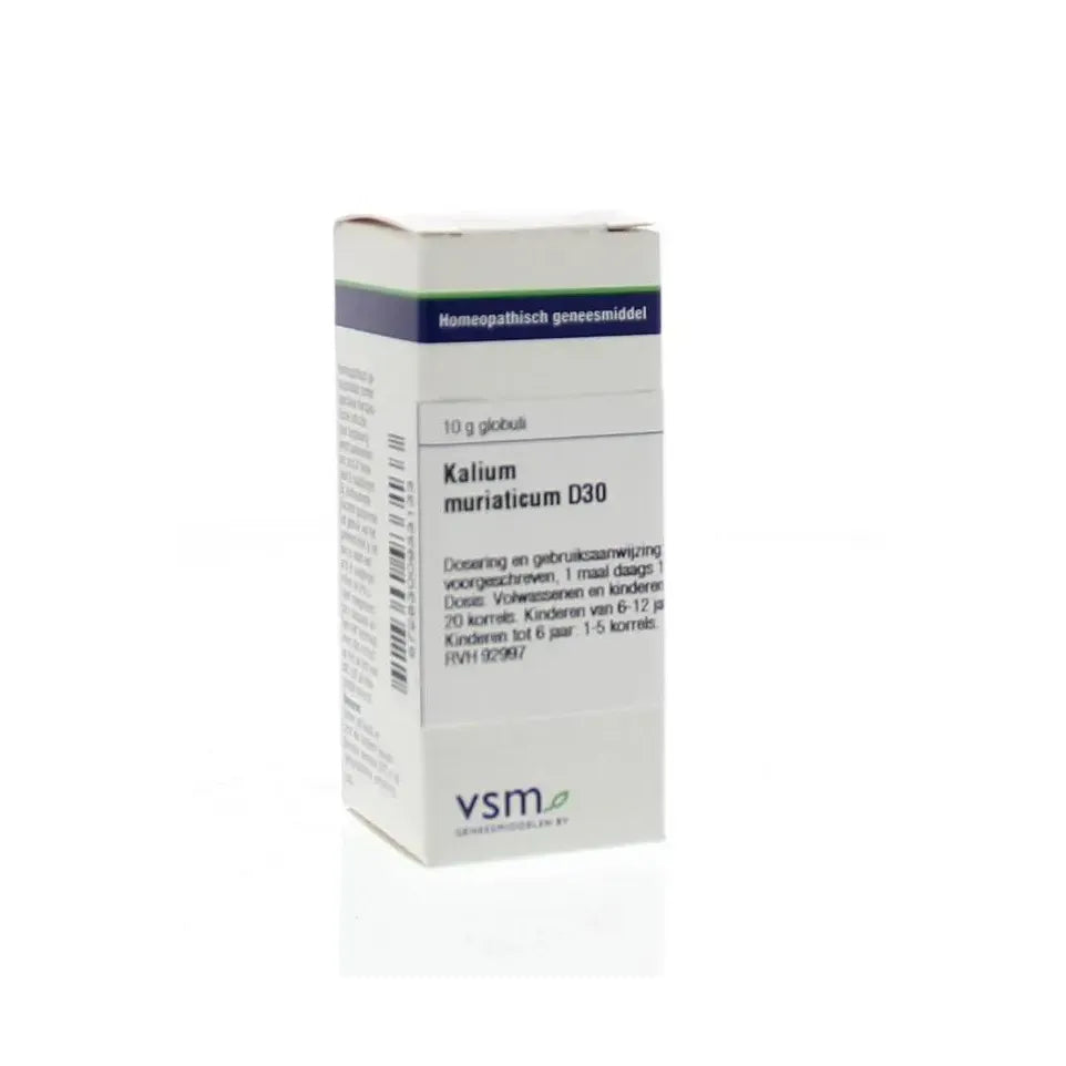 VSM Kalium muriaticum D30 10 gram globuli