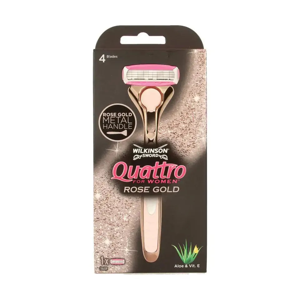 Wilkinson Quattro scheerapparaat women vintage rose gold