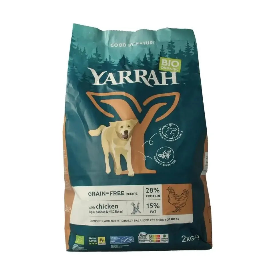 Yarrah Hondenvoer grainfree biologisch 2 kg