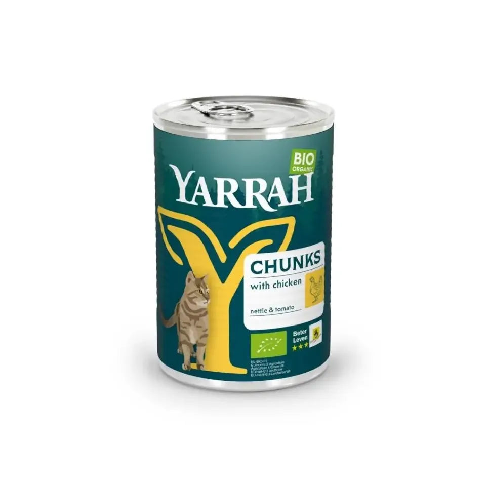 Yarrah Kat kip in saus biologisch 405 gram