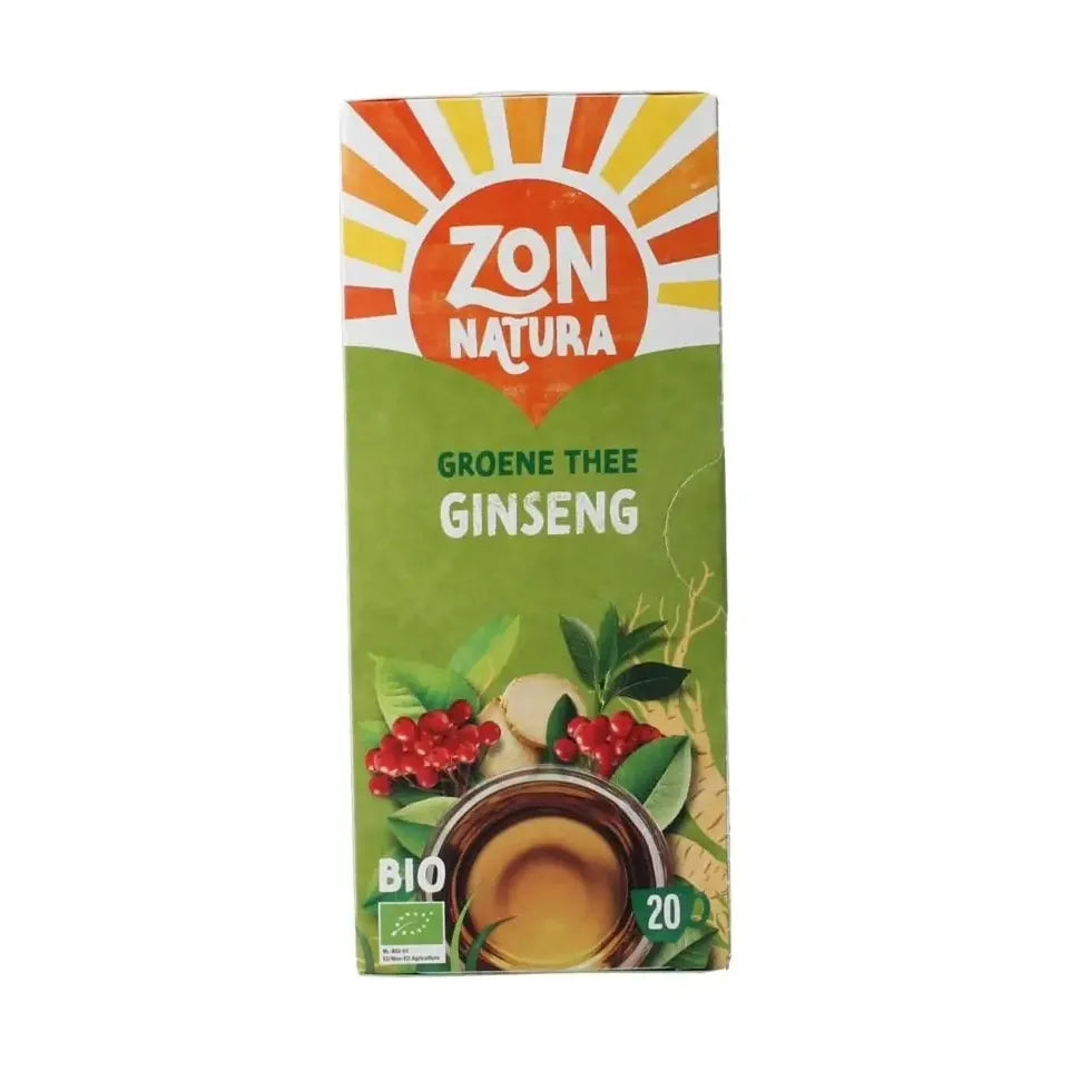 Zonnatura Green tea ginseng 20 zakjes