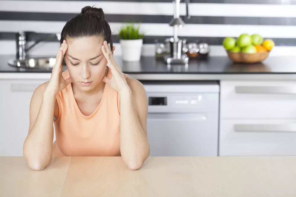 vrouw stress