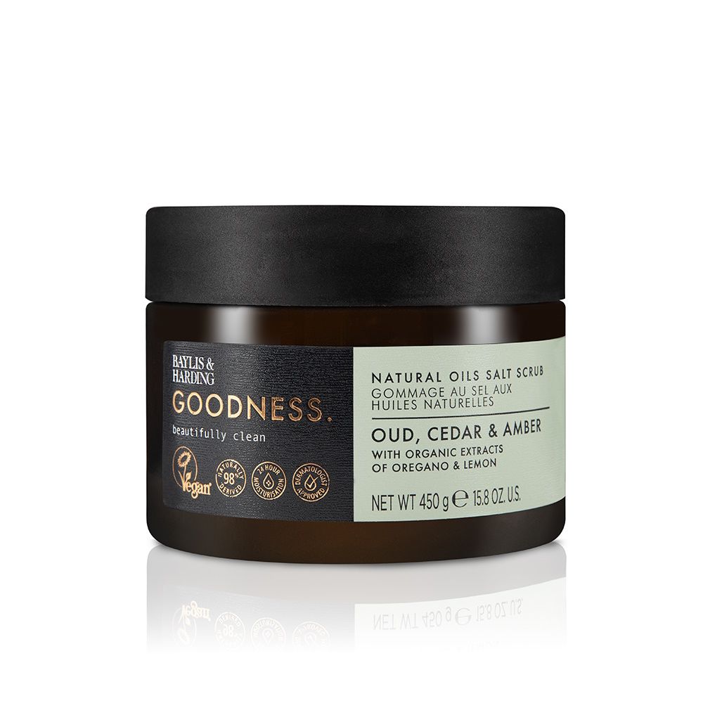 Baylis & Harding Goodness Oils Scrubzout Oudh, Ceder & Amber 450 gr
