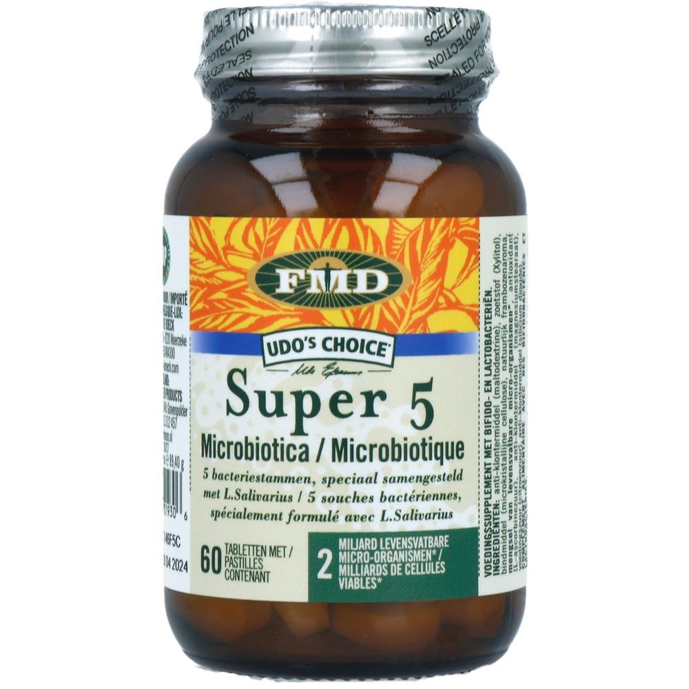 Udo S Choice Super 5 Microprobiotic 60 tabletten